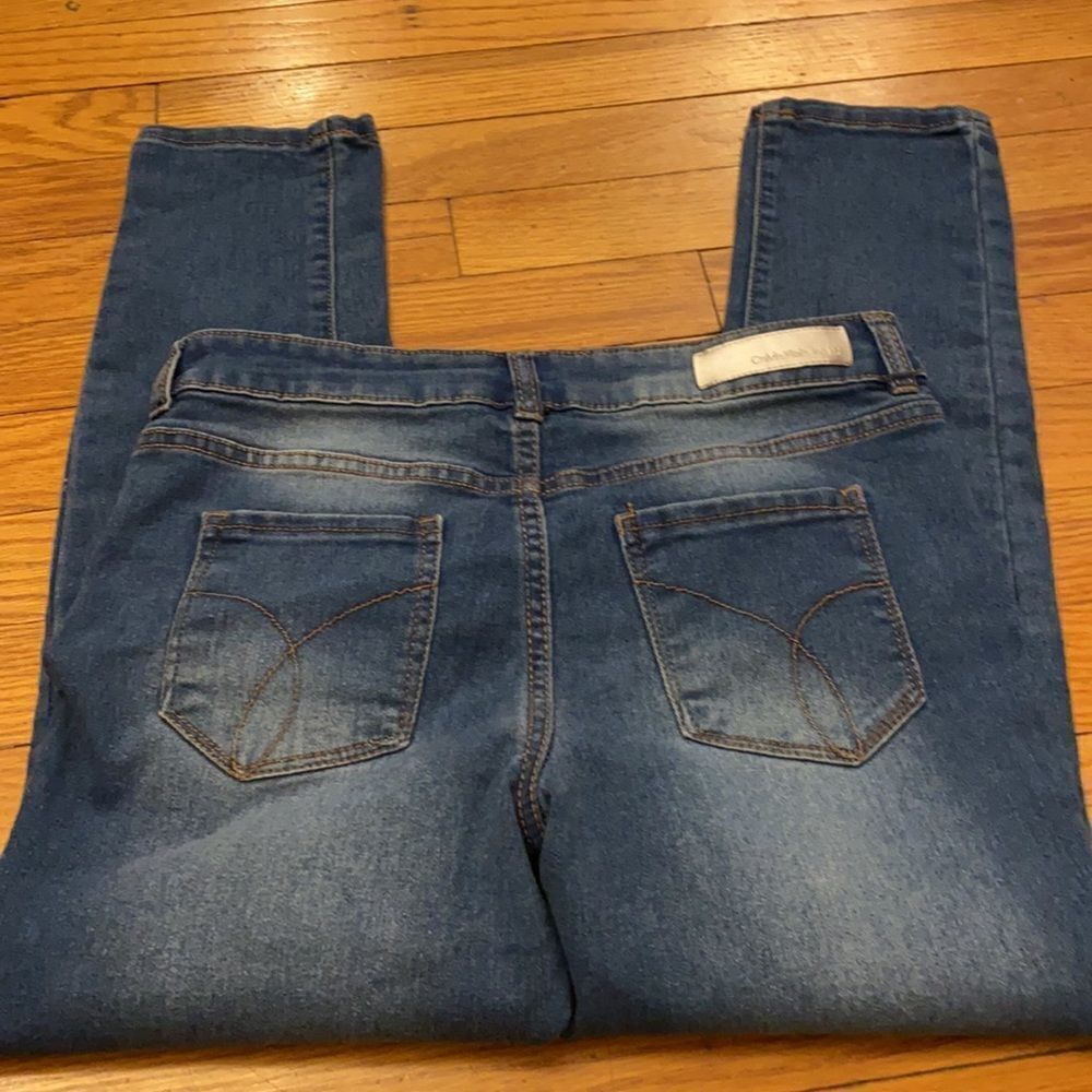 Calvin Klein Jeans Kids Skinny Dark Wash Blue Denim - Picture 3 of 5